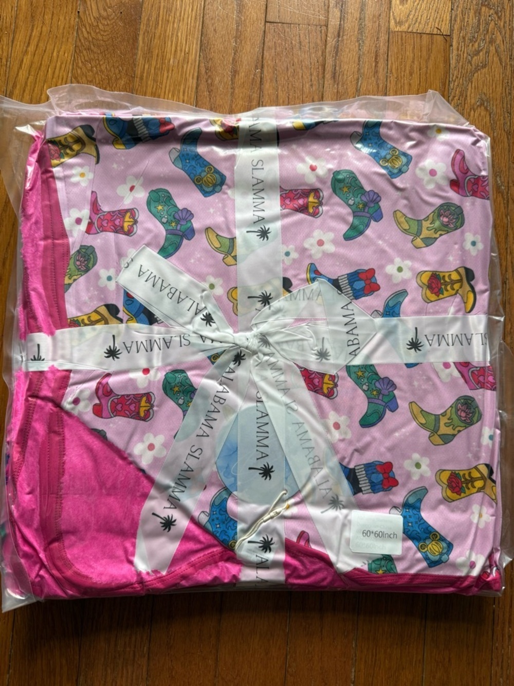 NWT Alabama Slamma 60x60 Disney Princess Magical Boots Plush Bamboo Blanket